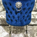 Valentino Navy velvet dining chair Set of 2