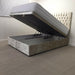 Monte Carlo Divan Ottoman Bed in Crushed Velvet