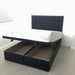 Monte Carlo Divan Ottoman Bed in Crushed Velvet