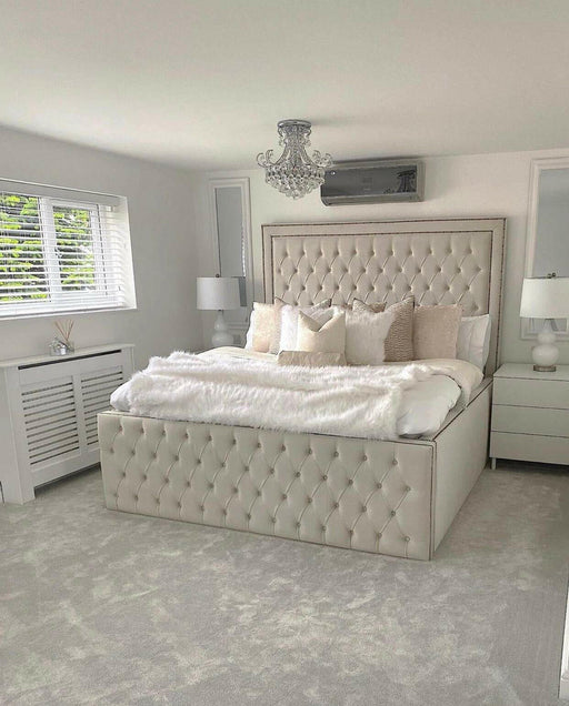 Edwardo Bedframe In Plush Velvet