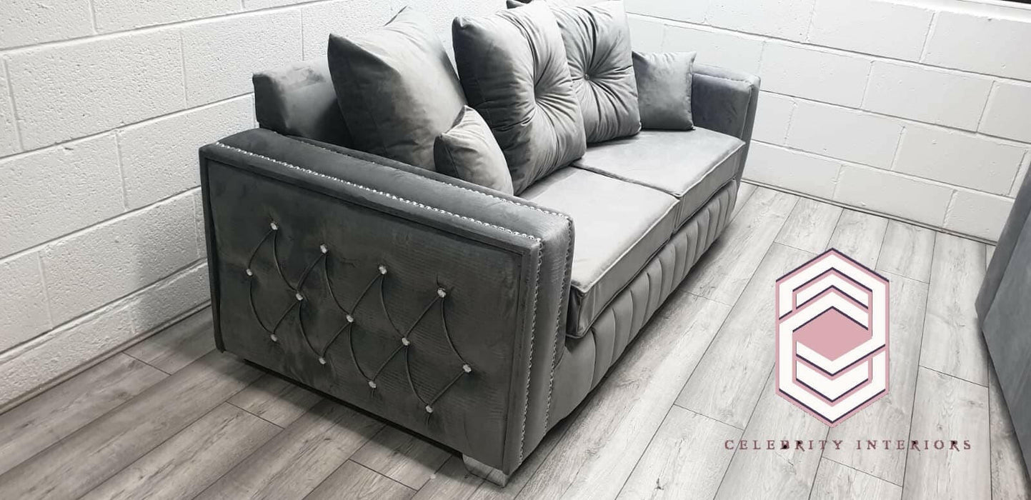Paris French velvet 3+2 sofa range