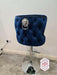 Valentino Barstool - Navy Plush Velvet