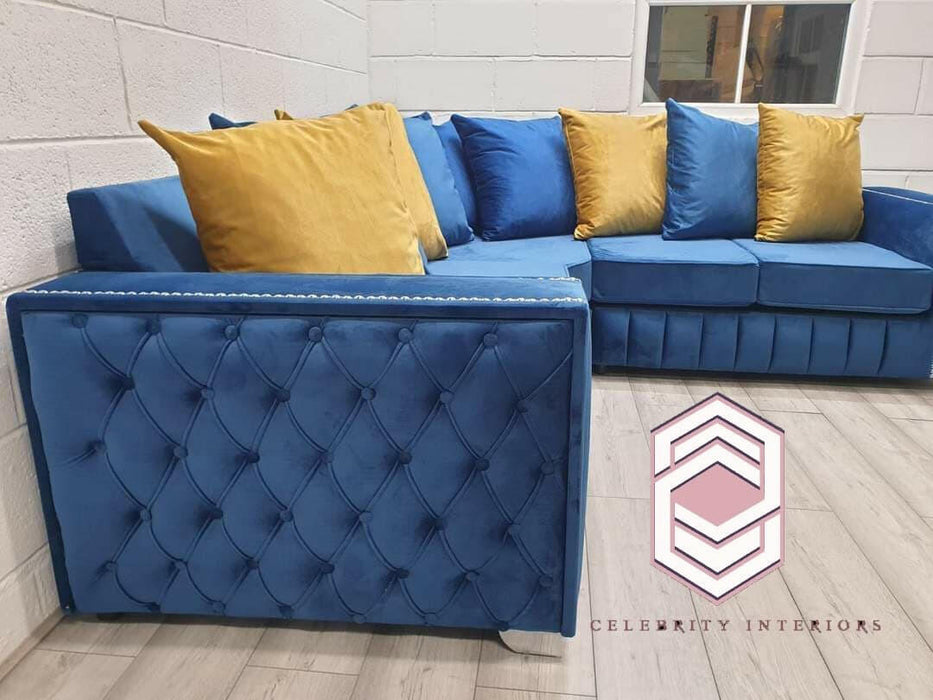 Paris French velvet corner sofa range