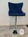 Valentino Barstool - Navy Plush Velvet