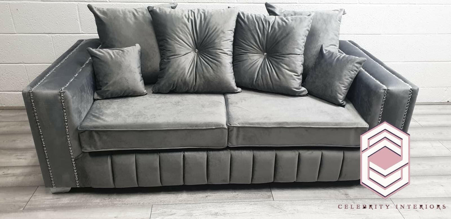 Paris French velvet 3+2 sofa range