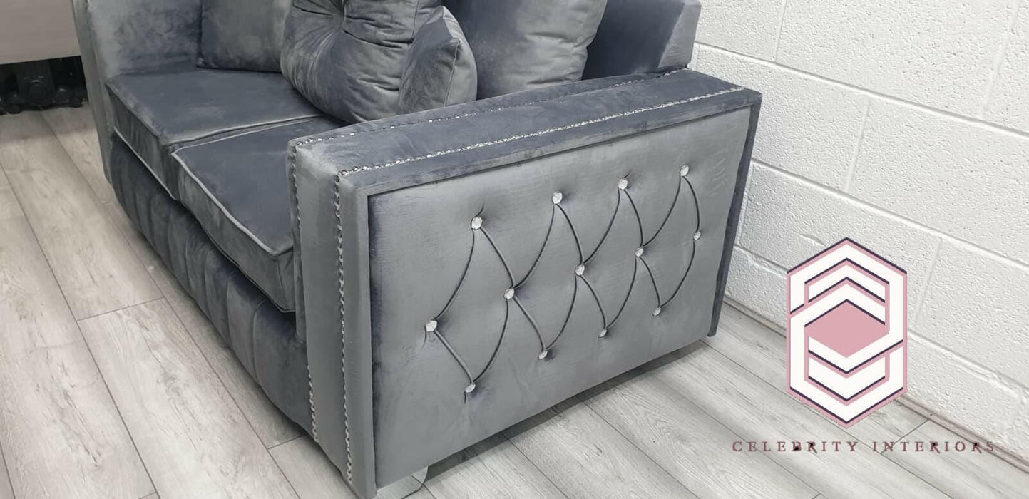 Paris French velvet 3+2 sofa range