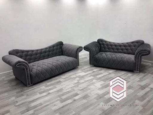 Elegance premium French velvet corner sofa range