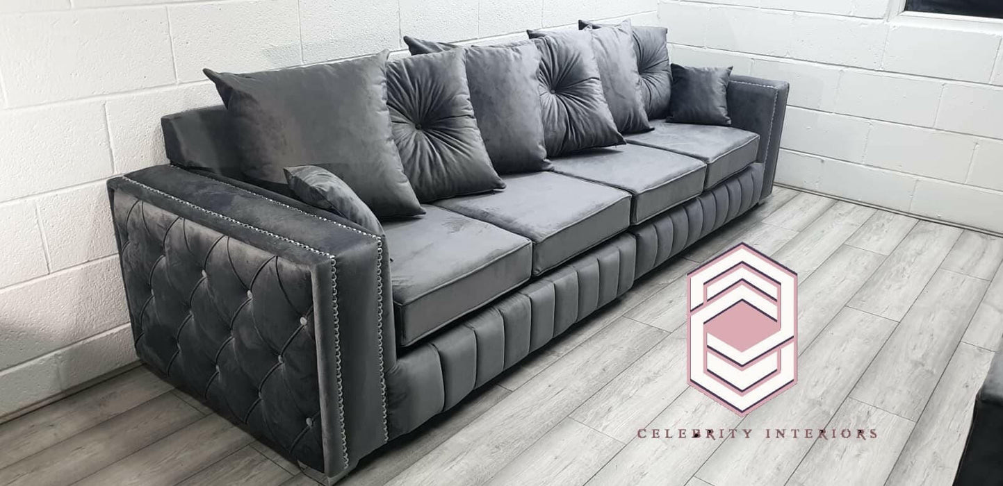 Paris French velvet 3+2 sofa range