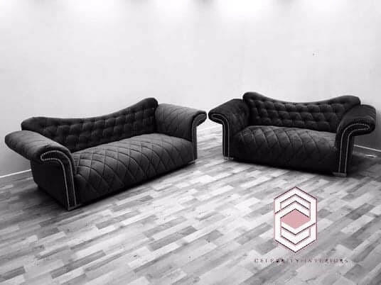 Elegance premium French velvet corner sofa range