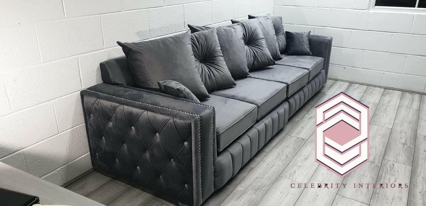 Paris French velvet 3+2 sofa range