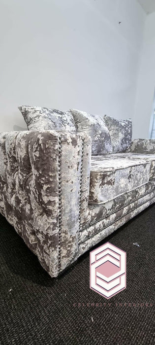 Vogue 3+2 lustro crushed velvet sofa range