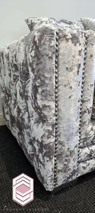 Vogue 3+2 lustro crushed velvet sofa range