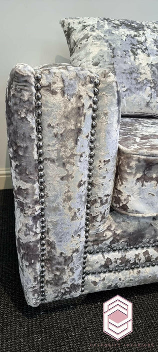 Vogue 3+2 lustro crushed velvet sofa range