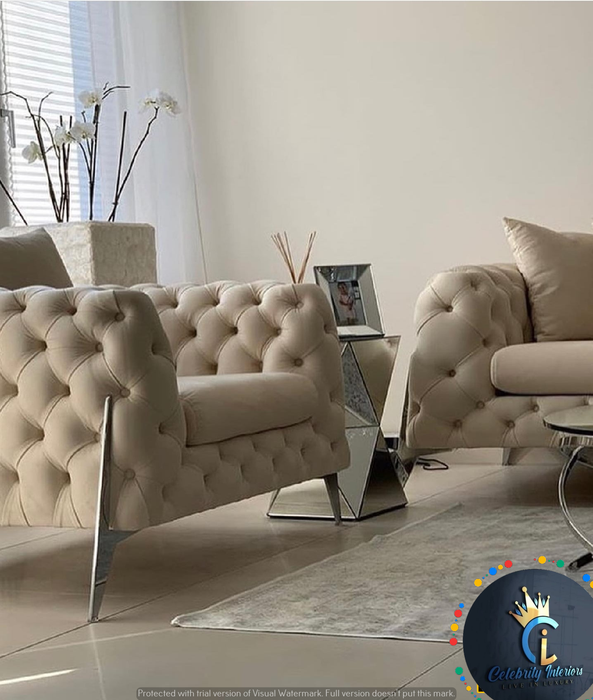 Hermes 3+2 sofa plush velvet