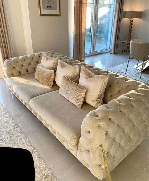 Hermes 2 seater sofa plush velvet