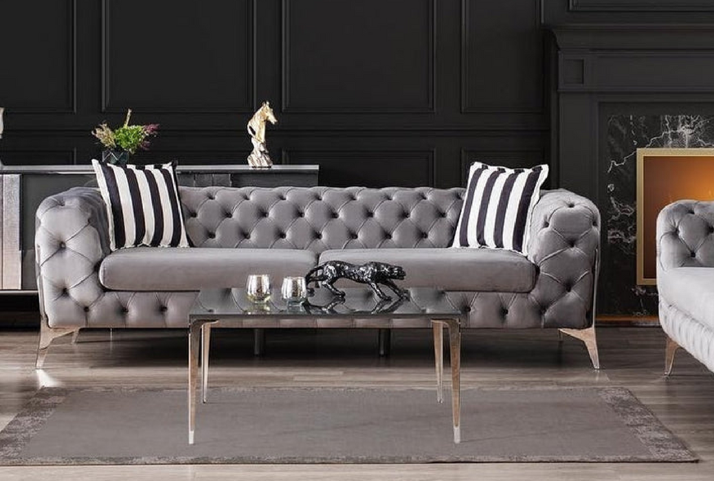 Hermes 3+2 sofa plush velvet