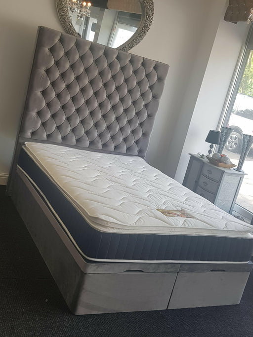 Alexandra divan ottoman plush velvet bedframe