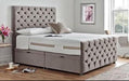 Enigma Divan Ottoman Crushed Velvet Bedframe