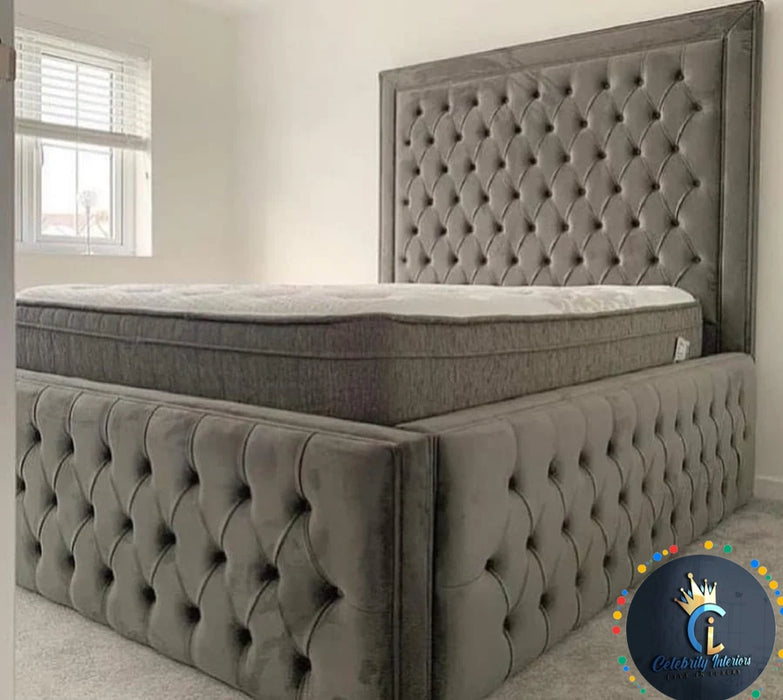 Ryman Bedframe In Plush Velvet