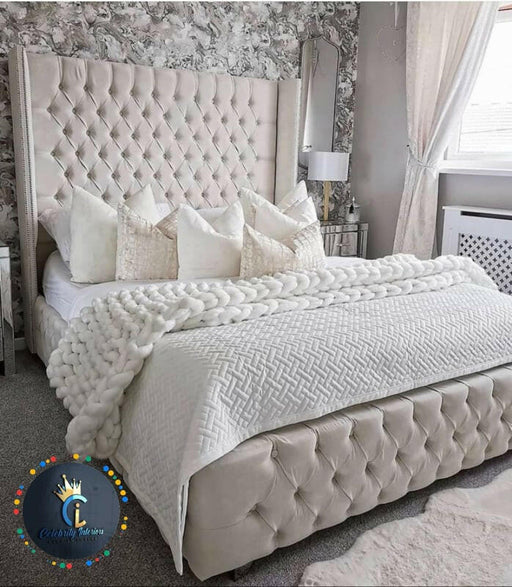 Fabio Bed In Plush Velvet