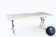 Luna Dining Table Set In Black With Chrome Legs + 4 Dining Chairs