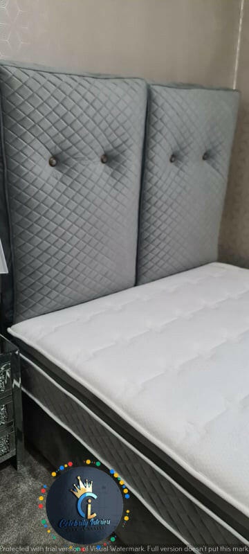 Colorado Divan Ottoman Bed In Silver  