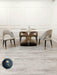 Orion Gold 1.8 Polar White Sintered Stone Top + Astra Leather Dining Chair