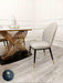 Orion Gold 1.8 Polar White Sintered Stone Top + Sienna Dining Chairs