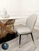 Orion Gold 1.8 Polar White Sintered Stone Top + Sienna Dining Chairs