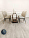 Orion Gold 1.8 Polar White Sintered Stone Top + Sienna Dining Chairs