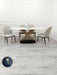 Orion Gold 1.8 Polar White Sintered Stone Top + Sienna Dining Chairs
