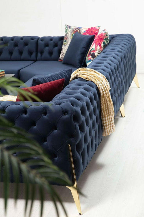 Hermes 3+2 sofa plush velvet