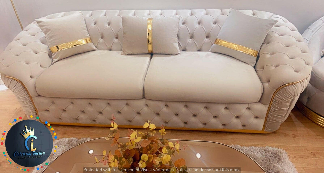 Chrometrimsofa goldtrimsofa velvetsofa dubaisofacollection plushvelvetsofas luxurysofa uniquesofas furniture sofas sofa cornersofa 3+2sofa homedecor design interiordesign livingroom home furnituredesigns love bespoke bespokesofas