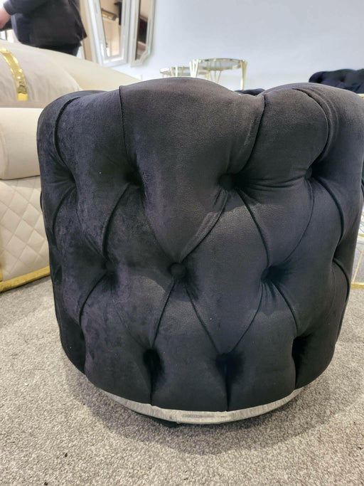 Round Upholstered Footstool (Small)
