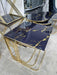 MANECA NEST OF TABLES 3 BLACK AND GOLD - NOW ON SALE