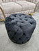 Round Upholstered Footstool (Small)
