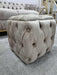 Square Upholstered Footstool (Small)