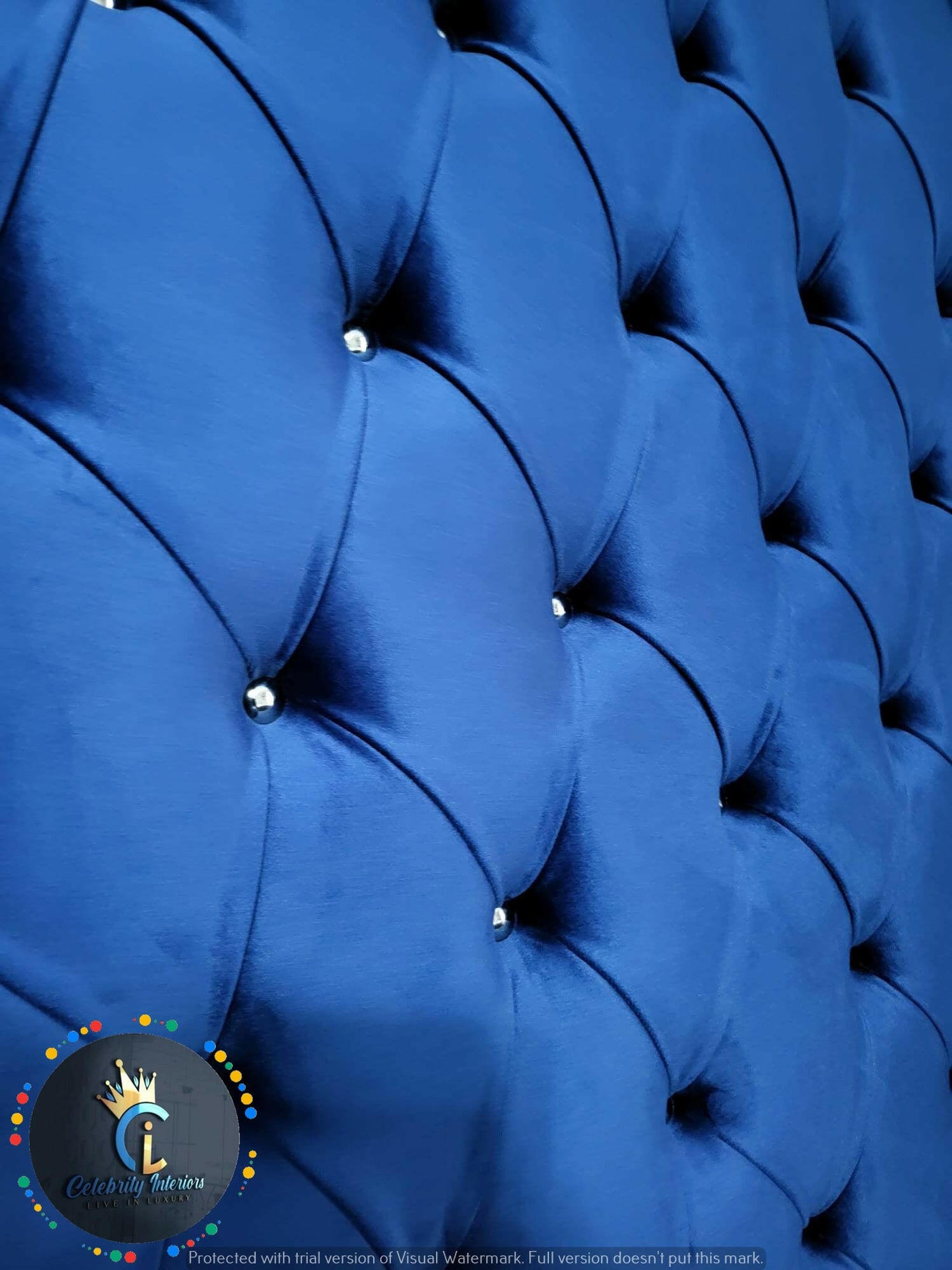 Madrid Mirrored Divan Plush Velvet Bedframe — Celebrity Interiors