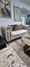 Elmira 2 Seater In Cream & Gold Plush Velvet
