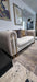 Elmira 2 Seater In Cream & Gold Plush Velvet