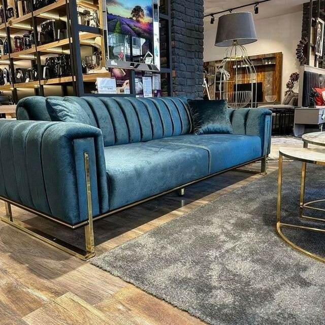 Chrometrimsofa goldtrimsofa velvetsofa dubaisofacollection plushvelvetsofas luxurysofa uniquesofas furniture sofas sofa cornersofa 3+2sofa homedecor design interiordesign livingroom home furnituredesigns love bespoke bespokesofas