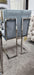 Atlanta Grey & Chrome Metal Plating Velvet Dining Chair REDUCED -