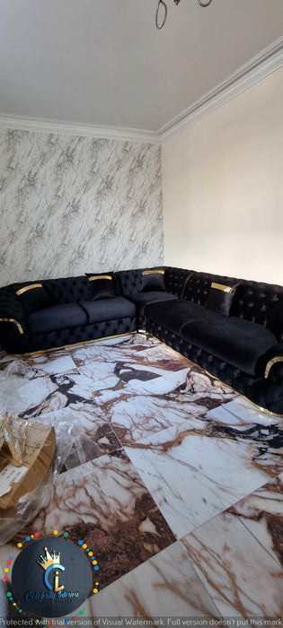 Chrometrimsofa goldtrimsofa velvetsofa dubaisofacollection plushvelvetsofas luxurysofa uniquesofas furniture sofas sofa cornersofa 3+2sofa homedecor design interiordesign livingroom home furnituredesigns love bespoke bespokesofas