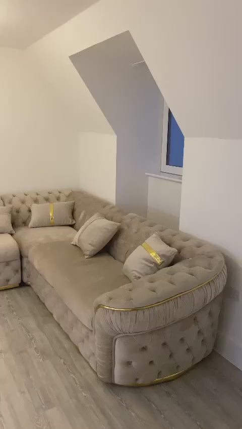 Ambassador corner sofa range plush velvet - choose combination