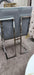 Atlanta Grey & Chrome Metal Plating Velvet Dining Chair REDUCED -