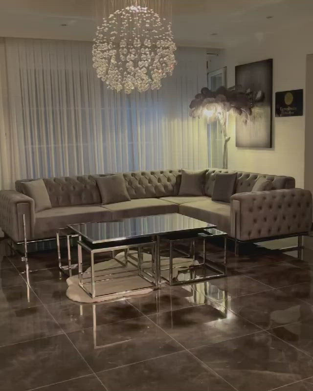 scarlet corner sofa range in plush velvet