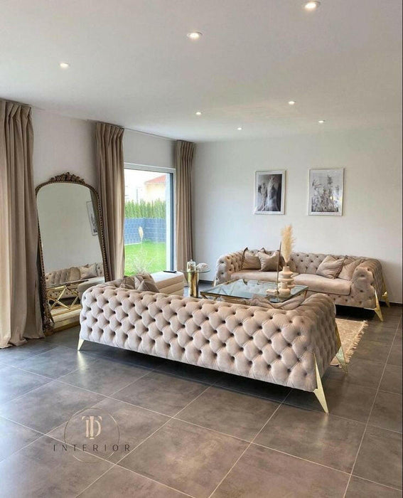 Hermes 3+2 sofa plush velvet