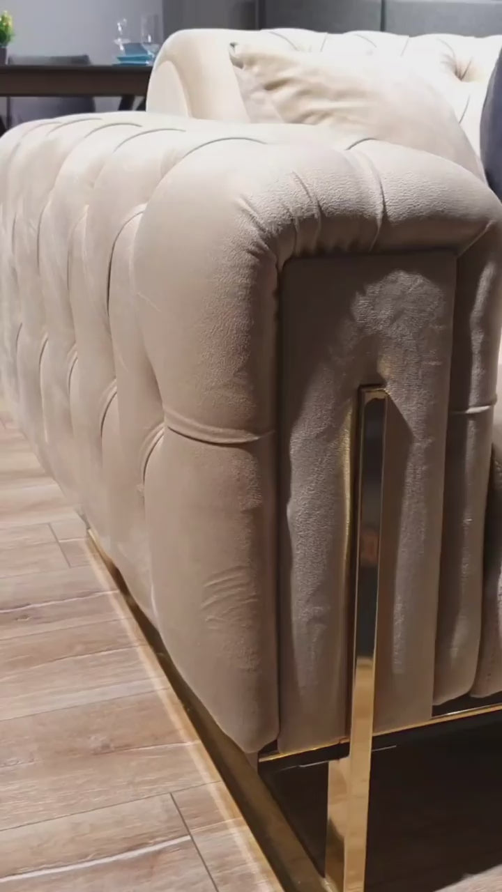 Scarlet 3 Seater Sofa Plush Velvet