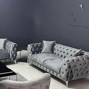 Hermes 3+2 sofa plush velvet