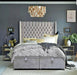 Marina Wingback Divan Ottoman Crushed Velvet